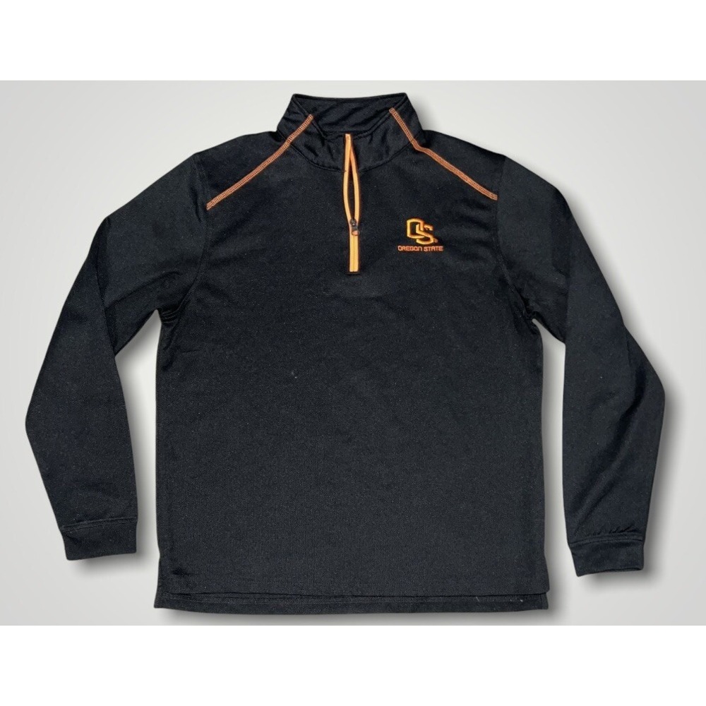 Oregon State Beavers 1/4 Zip Pullover Track Jacket Size Medium, Great Cond
